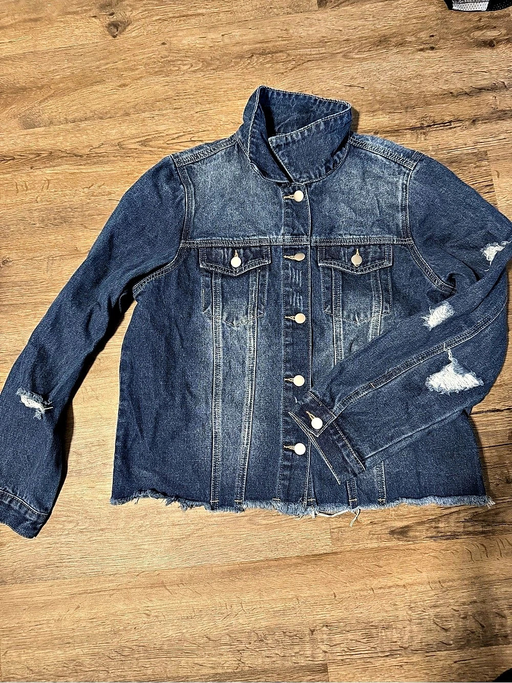 Distressed Denim Jacket